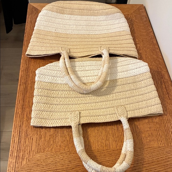 Altru Woven Totes in Cream - 2 totes - Picture 2 of 4